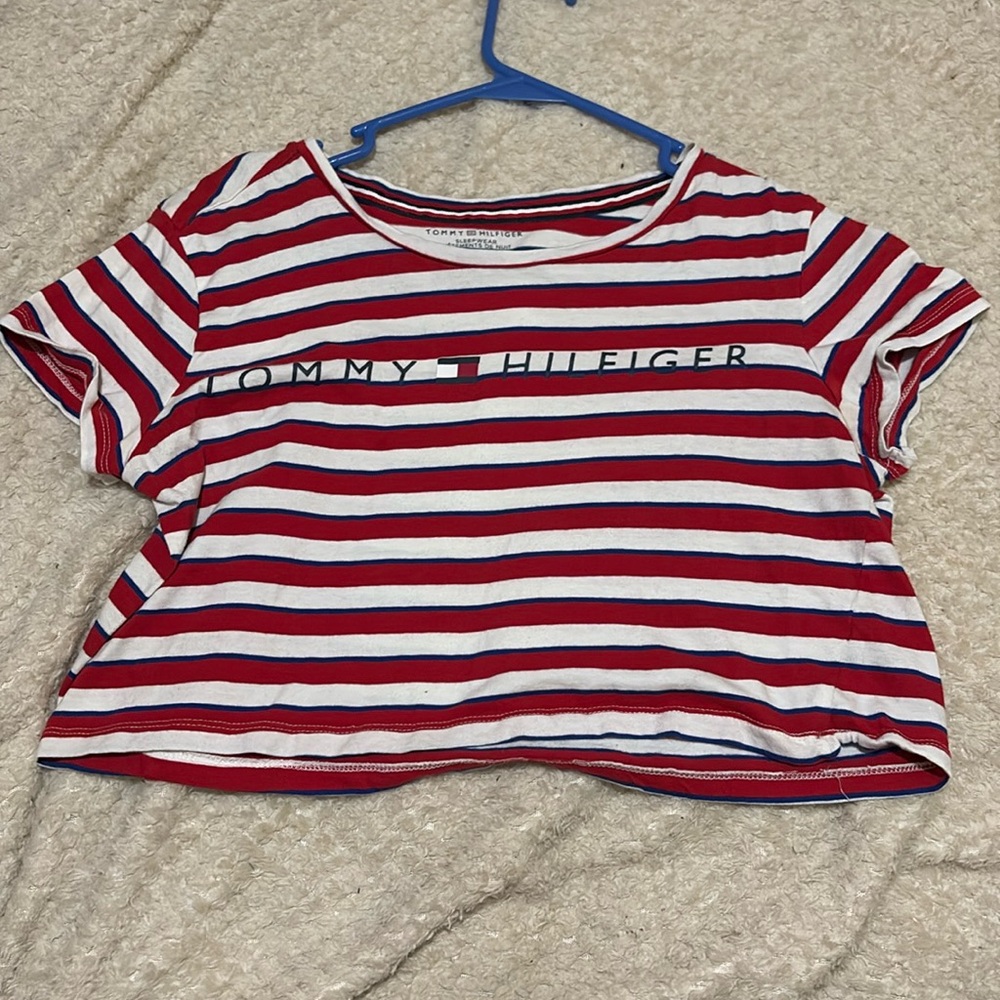 Tommy Hilfiger crop pajama top